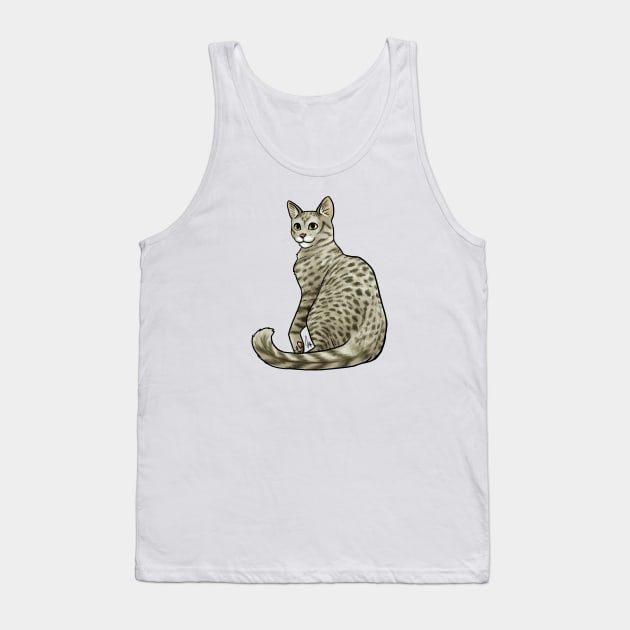 Cat - Egyptian Mau - Bronze Tank Top by Jen's Dogs Custom Gifts and Designs